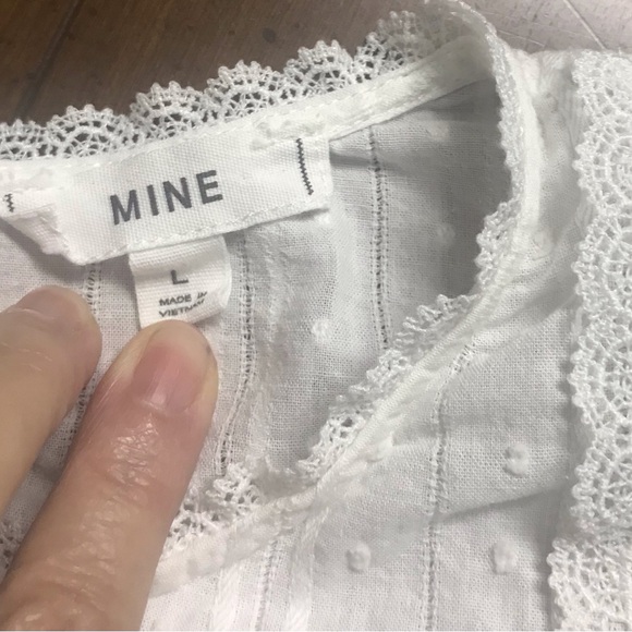 Mine White Ruffle Blouse - Picture 3 of 8